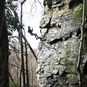 Abseiling Aberfeldy View of how high rock is